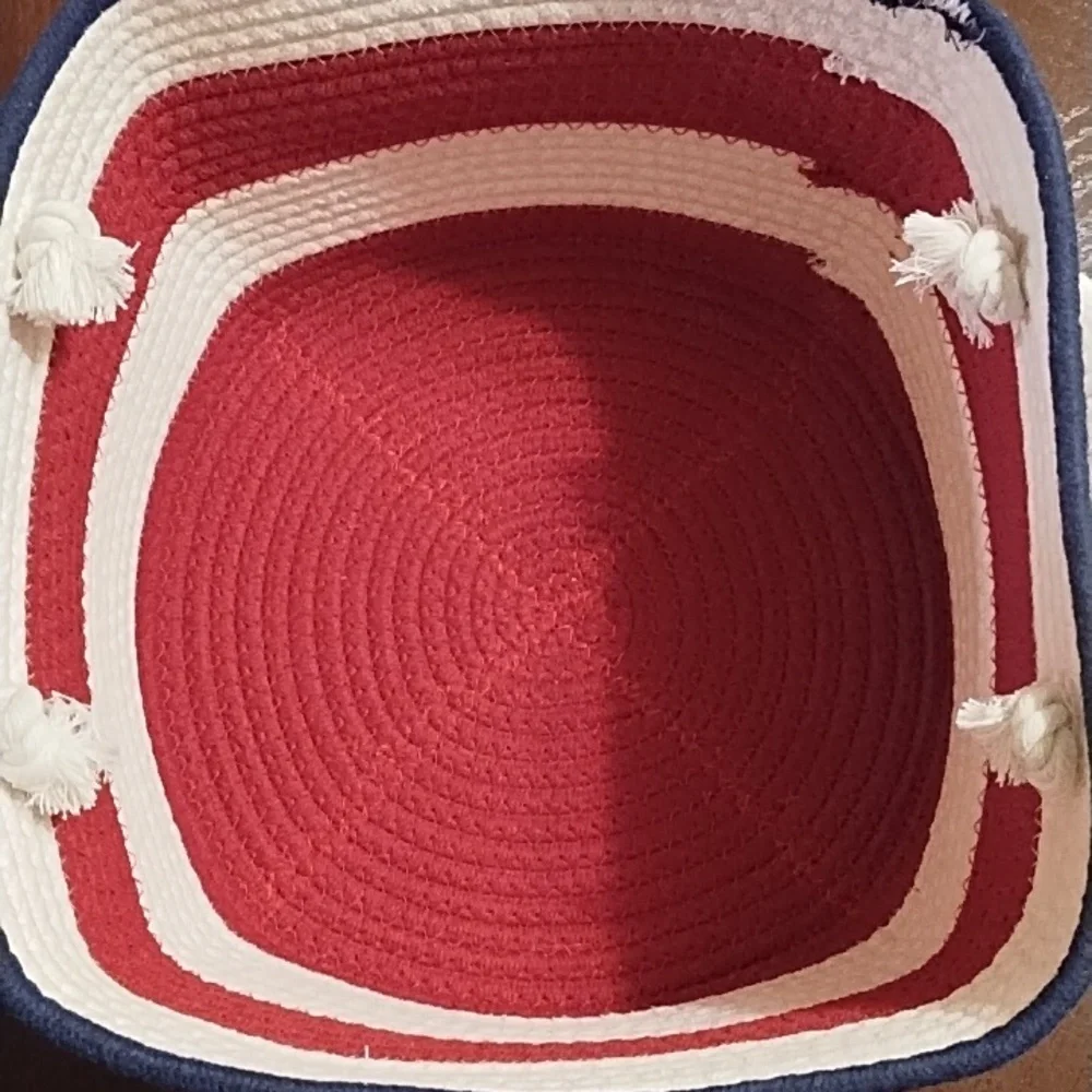 NEW COTTON ROPE BASKET.